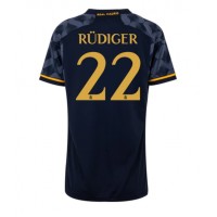 Real Madrid Antonio Rudiger #22 Udebanetrøje Dame 2023-24 Kortærmet